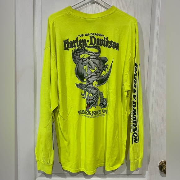 FINAL PRICE Harley-Davidson Neon Long Sleeve Shirt - Picture 7 of 7